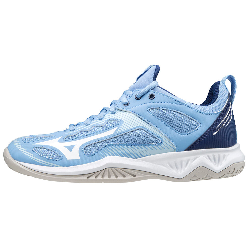 Womens Mizuno Ghost Shadow Nb Netball Shoes Blue/White Philippines (PENIMH756)